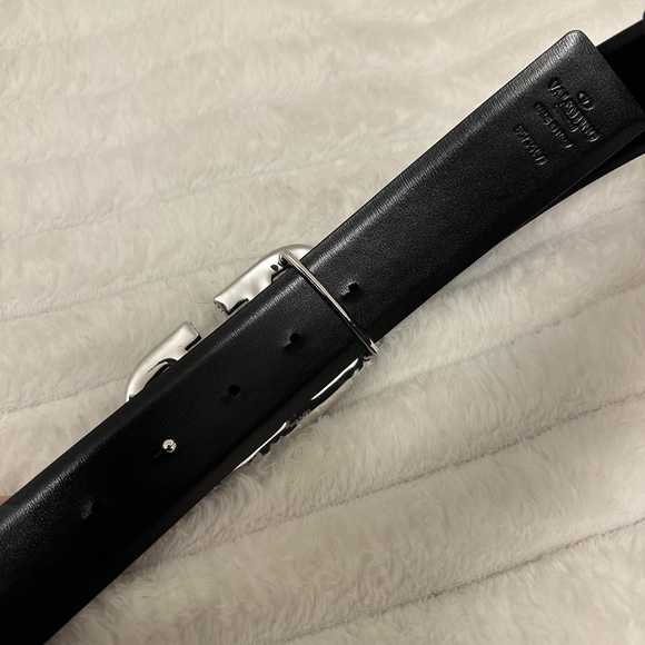 Valentino Black Belt with Silver Buckle main image 6